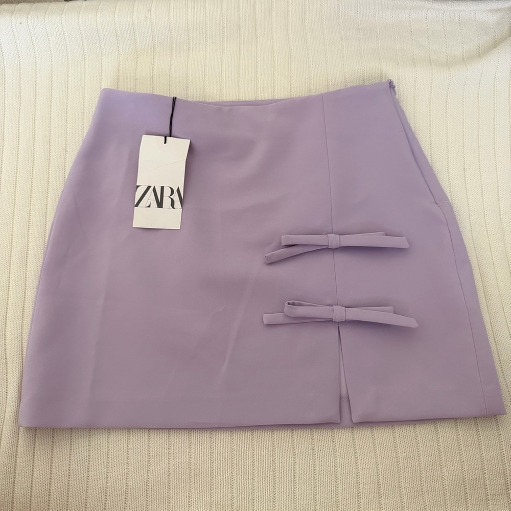 Zara Bow Lavender/Light Purple Skirt Small